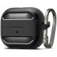 Matinis juodas dėklas Samsung Galaxy Buds 3 / 3 FE / 3 Pro ausinėms "Spigen Rugged Armor"