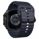 Matinis juodas dėklas Samsung Galaxy Watch Ultra 2024 / 2025 (47mm) laikrodžiui "Spigen Rugged Armor"