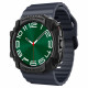 Matinis juodas dėklas Samsung Galaxy Watch Ultra 2024 / 2025 (47mm) laikrodžiui "Spigen Rugged Armor"