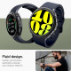 Matinis juodas dėklas Samsung Galaxy Watch 7 (44mm) laikrodžiui "Spigen Liquid Air"