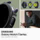 Matinis juodas dėklas Samsung Galaxy Watch 7 (40mm) laikrodžiui "Spigen Liquid AIr"