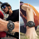 Juodas dėklas Samsung Galaxy Watch Ultra 2024 / 2025 (47mm) laikrodžiui "Tech-Protect Defense360"