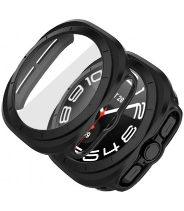 Juodas dėklas Samsung Galaxy Watch Ultra 2024 / 2025 (47mm) laikrodžiui "Tech-Protect Defense360"