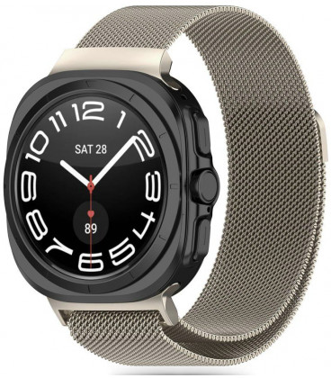 Gelsva (Starlight) apyrankė Samsung Galaxy Watch Ultra 2024 / 2025 (47mm) laikrodžiui "Tech-Protect Milaneseband"