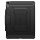 Juodas atverčiamas dėklas Apple iPad Air 13 2024 planšetei "Spigen Rugged Armor PRO"