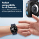 Matinis juodas dėklas Samsung Galaxy Watch Ultra 2024 / 2025 (47mm) laikrodžiui "Caseology Vault"
