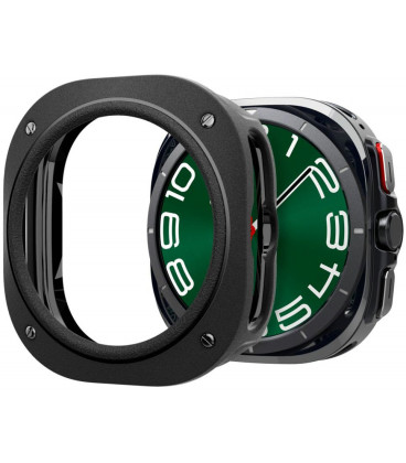Matinis juodas dėklas Samsung Galaxy Watch Ultra 2024 / 2025 (47mm) laikrodžiui "Caseology Vault"