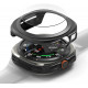 Juodas dėklas + grūdintas stiklas Samsung Galaxy Watch Ultra 2024 / 2025 (47mm) laikrodžiui "Ringke Slim & TG"
