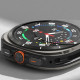 Juodas dėklas + grūdintas stiklas Samsung Galaxy Watch Ultra 2024 / 2025 (47mm) laikrodžiui "Ringke Slim & TG"