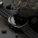 Juodas dėklas + grūdintas stiklas Samsung Galaxy Watch Ultra 2024 / 2025 (47mm) laikrodžiui "Ringke Slim & TG"