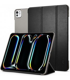 Juodas atverčiamas dėklas Apple iPad Pro 11 5 / 6 / 2024-2025 planšetei "Spigen Smart Fold"