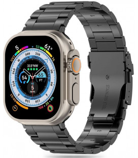 Juoda apyrankė Apple Watch 4 / 5 / 6 / 7 / 8 / 9 / SE / Ultra 1 / 2 (42 / 44 / 45 / 49 MM) laikrodžiams "Tech-Protect Stainless 