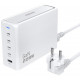 Baltas PD 228W 4xUSB-C + 1xUSB-A pakrovėjas "Dudao A228EU GaN"