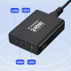 Juodas 240W 3xUSB-C + 1xUSB-A pakrovėjas "Wozinsky WGCSB 240W GaN"