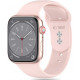 Rožinė apyrankė Apple Watch 8 / 9 / 10 / 11 / 12 / SE (40 / 41 / 42 mm) laikrodžiui "Tech-Protect Silicone"