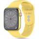 Geltona apyrankė Apple Watch 8 / 9 / 10 / 11 / SE / ULTRA (44 / 45 / 46 / 49 MM) laikrodžiui "Tech-Protect Silicone"