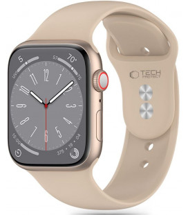 Ruda apyrankė Apple Watch 8 / 9 / 10 / 11 / 12 / SE / Ultra (44 / 45 / 46 / 49 mm) laikrodžiui "Tech-Protect Silicone"