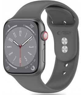 Tamsiai pilka apyrankė Apple Watch 6 / 7 / 8 / 9 / 10 / SE / Ultra 1 / 2 ( 44 / 45 / 46 / 49 mm) "Tech-Protect Silicone"