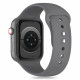 Tamsiai pilka apyrankė Apple Watch 6 / 7 / 8 / 9 / 10 / SE / Ultra 1 / 2 ( 44 / 45 / 46 / 49 mm) "Tech-Protect Silicone"