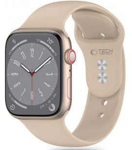Ruda apyrankė Apple Watch 8 / 9 / 10 / 11 / 12 / SE (40 / 41 / 42 mm) laikrodžiui "Tech-Protect Silicone"