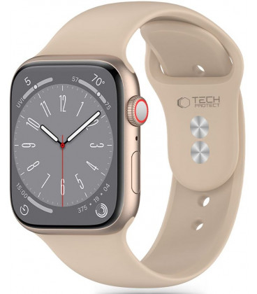 Ruda apyrankė Apple Watch 8 / 9 / 10 / 11 / 12 / SE (40 / 41 / 42 mm) laikrodžiui "Tech-Protect Silicone"