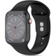 Juoda apyrankė Apple Watch 8 / 9 / 10 / 11 / 12 / SE / Ultra (44 / 45 / 46 / 49 mm) laikrodžiui "Tech-Protect Silicone"