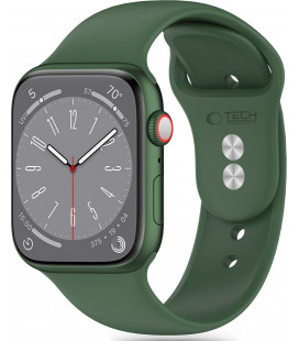 Žalia apyrankė Apple Watch 6 / 7 / 8 / 9 / 10 / SE / Ultra 1 / 2 ( 44 / 45 / 46 / 49 mm) laikrodžiui "Tech-Protect Silicone"