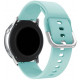Mėlyna silikoninė 22mm apyrankė laikrodžiams "Silicone Strap TYS"