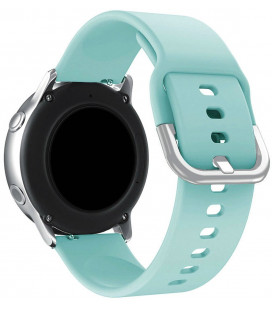 Mėlyna silikoninė 22mm apyrankė laikrodžiams "Silicone Strap TYS"