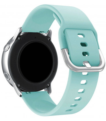 Mėlyna silikoninė 22mm apyrankė laikrodžiams "Silicone Strap TYS"