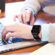 Juoda apyrankė Samsung Galaxy Watch Ultra 2024 / 2025 (47mm) laikrodžiui "Tech-Protect Leatherfit"