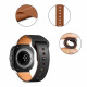 Juoda apyrankė Samsung Galaxy Watch Ultra 2024 / 2025 (47mm) laikrodžiui "Tech-Protect Leatherfit"