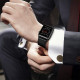 Juoda apyrankė Samsung Galaxy Watch Ultra 2024 / 2025 (47mm) laikrodžiui "Tech-Protect Leatherfit"