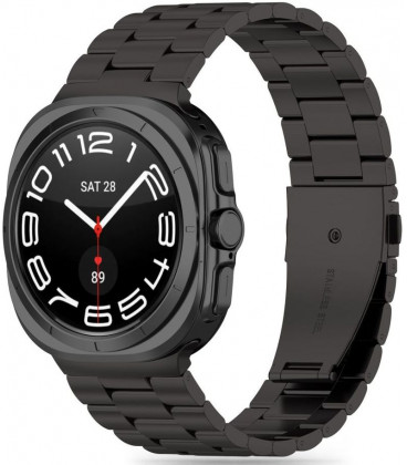 Juoda apyrankė Samsung Galaxy Watch Ultra 2024 / 2025 (47mm) laikrodžiui "Tech-Protect Stainless"