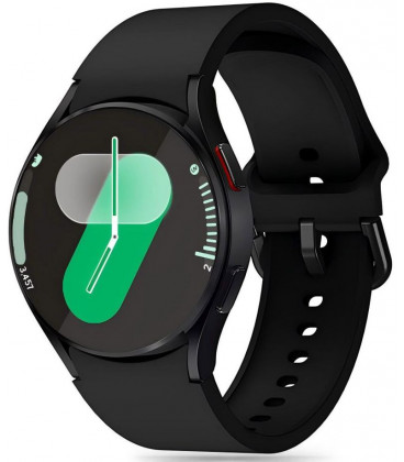 Juoda apyrankė Samsung Galaxy Watch 4 / 5 / 5 Pro / 6 / 7 / FE laikrodžiui "Tech-Protect Silicone"