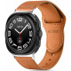 Ruda apyrankė Samsung Galaxy Watch Ultra 2024 / 2025 (47mm) laikrodžiui "Tech-Protect Leatherfit"