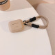 Rudas (Cafe Latte) dėklas Apple Airpods Pro 1 / 2 ausinėms "Tech-Protect Silicone Rope"