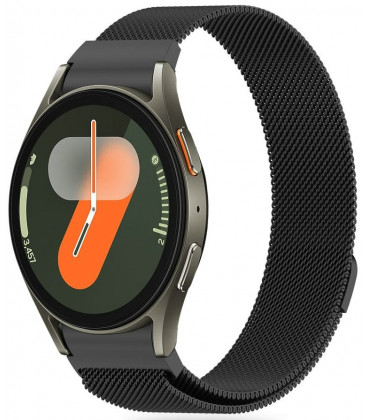 Juoda apyrankė Samsung Galaxy Watch 4 / 5 / 5 Pro / 6 / 7 / FE laikrodžiui "Tech-Protect Milaneseband"