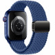 Mėlyna apyrankė Apple Watch 8 / 9 / 10 / 11 / 12 / SE / Ultra (44 / 45 / 46 / 49 mm) laikrodžiui "Tech-Protect Nylonmag"