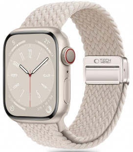 Smėlio spalvos apyrankė Apple Watch 8 / 9 / 10 / 11 / 12 / SE / Ultra (44 / 45 / 46 / 49 mm) "Tech-Protect Nylonmag"