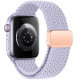 Purpurinė apyrankė Apple Watch 6 / 7 / 8 / 9 / 10 / SE / Ultra 1 / 2 ( 44 / 45 / 46 / 49 mm) laikrodžiui "Tech-Protect Nylonmag"