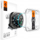 Apsauginis grūdintas stiklas Samsung Galaxy Watch Ultra 2024 / 2025 (47mm) laikrodžiui "Spigen Glas.TR EZ Fit 2-Pack"