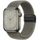 Pilka apyrankė Apple Watch 8 / 9 / 10 / 11 / 12 / SE / Ultra (44 / 45 / 46 / 49 mm) laikrodžiui "Tech-Protect Nylonmag"