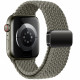 Pilka apyrankė Apple Watch 6 / 7 / 8 / 9 / 10 / SE / Ultra 1 / 2 ( 44 / 45 / 46 / 49 mm) laikrodžiui "Tech-Protect Nylonmag"