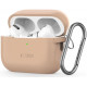 Rudas (Cafe Latte) dėklas Apple Airpods Pro 1 / 2 ausinėms "Tech-Protect Silicone Hook"