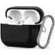 Juodas dėklas Apple Airpods Pro 1 / 2 ausinėms "Tech-Protect Silicone Hook"