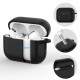 Juodas dėklas Apple Airpods Pro 1 / 2 ausinėms "Tech-Protect Silicone Hook"