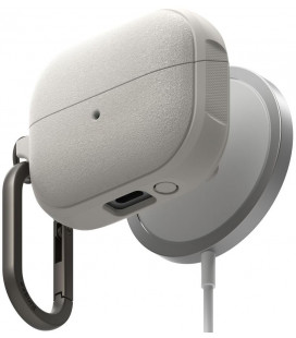 Pilkas dėklas Samsung Galaxy Buds 3 / 3 FE / 3 Pro ausinėms "Ringke Onyx Magnetic Magsafe"