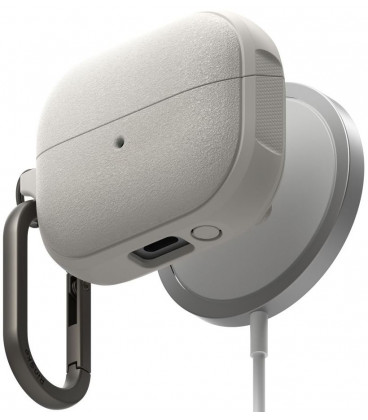 Pilkas dėklas Samsung Galaxy Buds 3 / 3 FE / 3 Pro ausinėms "Ringke Onyx Magnetic Magsafe"