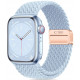 Šviesiai mėlyna apyrankė Apple Watch 8 / 9 / 10 / 11 / 12 / SE (40 / 41 / 42 mm) laikrodžiui "Tech-Protect Nylonmag"
